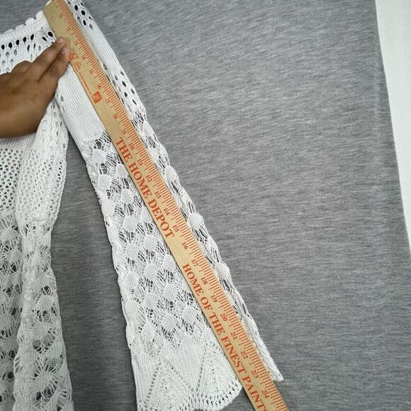 Crochet Women’s Blouse Small Beach Boho Bell Sleeve - Picture 10 of 11